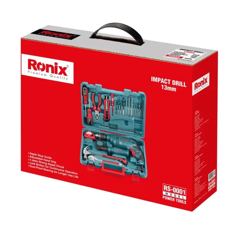 کیت دریل برقی چکشی رونیکس ۱۳ میلی متری مدل RS-۰۰۰۱ - تصویر 3